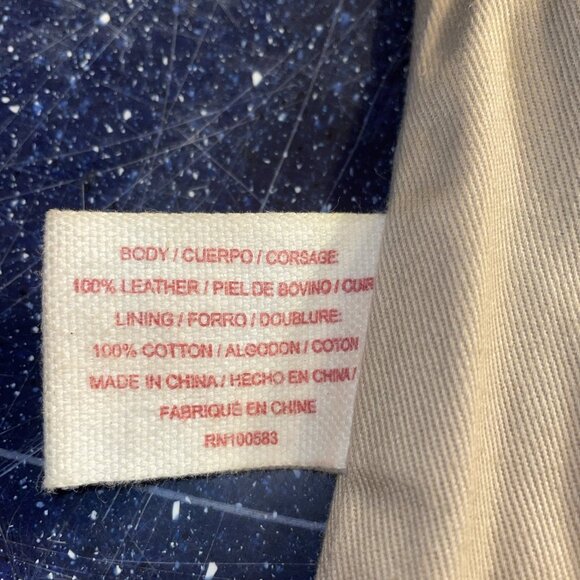 Lucky Brand Leather Crossbody Shoulder Bag Fringe Tan Boho Hippie Western - Picture 8 of 12